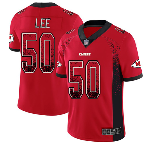 Men Kansas City Chiefs #50 Lee Darron Limited Red Rush Drift Fashion Nike NFL Jersey